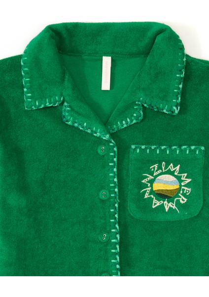 Yeşil Kız Çocuk Bluz modelleri