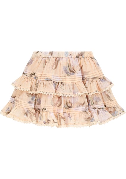 Cascadian Krem Fırfırlı Kız Çocuk Etek fiyatları