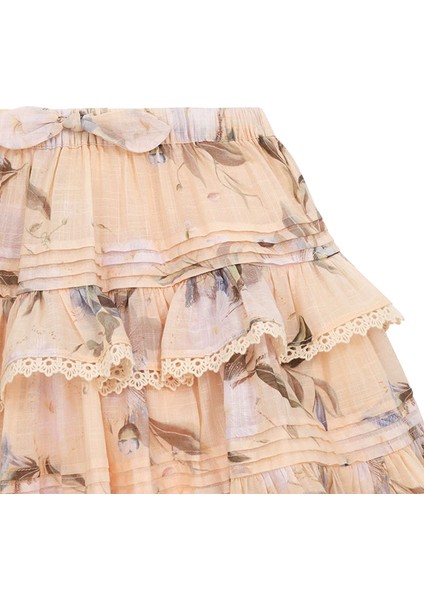 Cascadian Krem Fırfırlı Kız Çocuk Etek fırsatları