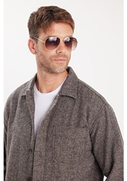 Erkek Relax Fit Rahat Kesim Oduncu Tek Cepli Kapaklı Armürlü Vizon Apaş Yaka Kışlık Gömlek fiyatları