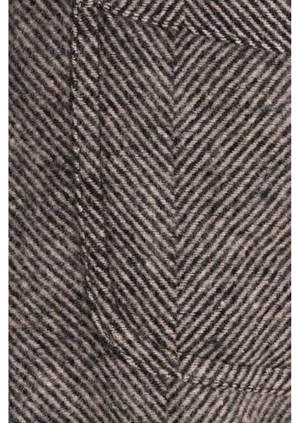 Erkek Relax Fit Rahat Kesim Oduncu Tek Cepli Kapaklı Armürlü Vizon Apaş Yaka Kışlık Gömlek