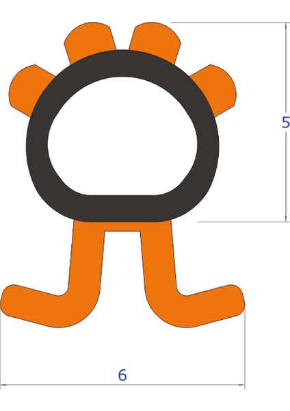 Korslıde-Cam Balkon Fitili-Toz/ses/ısı ve Su Için Kıl Fitil Alternatifi-5 Metre Uzunluk-5 mm modelleri