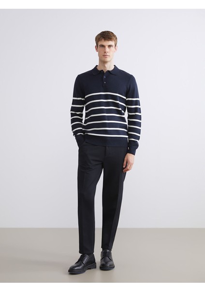 Yeni Sezon Polo Yaka Çizgili Erkek Triko Kazak fiyatları