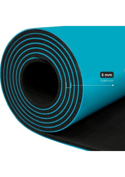 Çift Çizgi Tasarımlı 5mm Doğal Kauçuk Yoga Matı – Kaydırmaz Pilates ve Egzersiz Matı modelleri