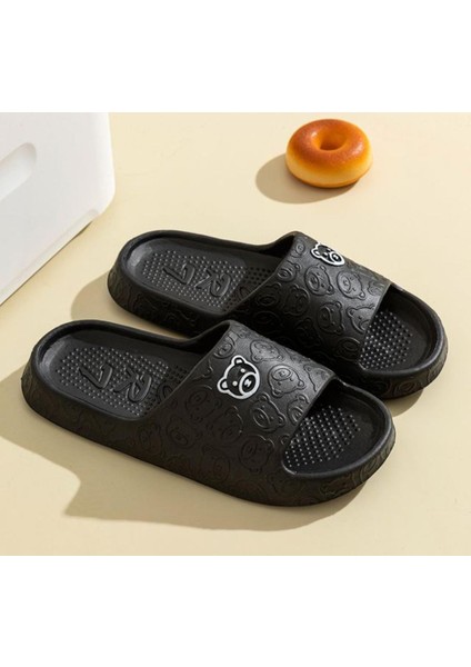 Sevimli Karikatür Ayı Desenli Terlikler, Rahat Yumuşak Tabanlı Yastık Terlikler, Rahat Ev Terlikleri modelleri