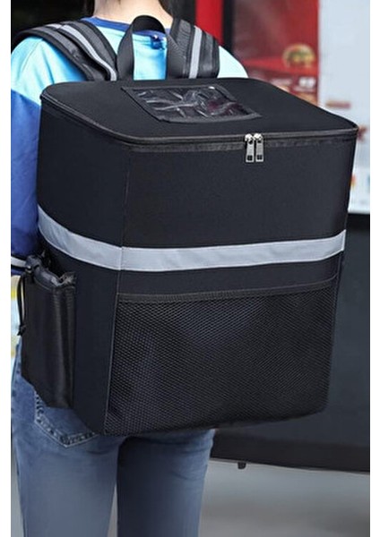 Profesyonel Kamp Için Soğutucu Termal Sırt Çantası - Reflektörlü Yemek Taşıma Sırt Çantası