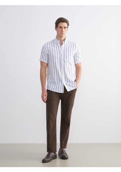 Yeni Sezon Regular Fit Çizgili Erkek Gömlek fiyatları