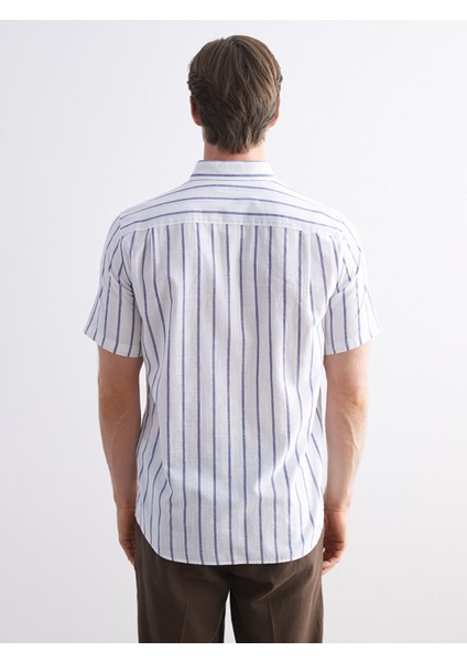 Yeni Sezon Regular Fit Çizgili Erkek Gömlek fırsatları