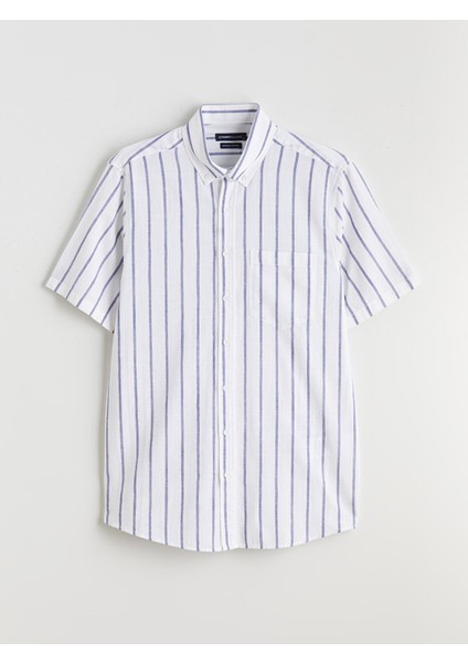 Yeni Sezon Regular Fit Çizgili Erkek Gömlek indirimleri