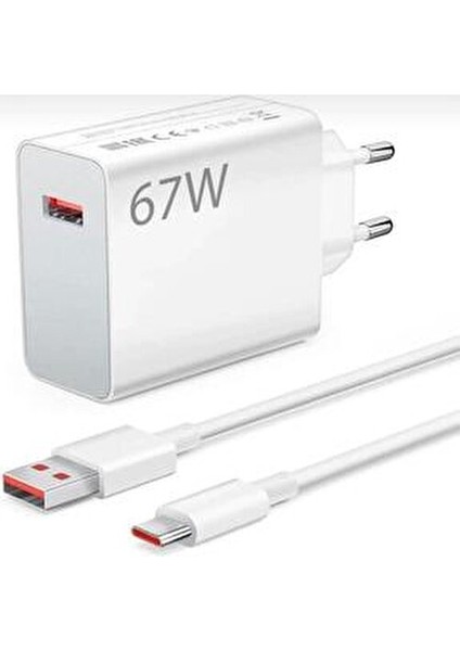 67 W Şarj Aleti Hızlı Şarj Özelliği ile Uyumlu Modeller İçin