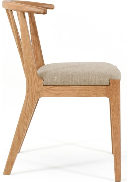 Viking Naturel Meşe Bej Kumaş Döşemeli Yemek Odası Sandalyesi modelleri