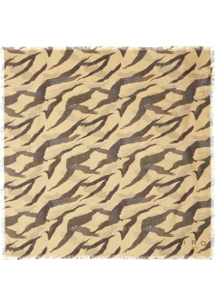 Bej Siyah Kadın Fular