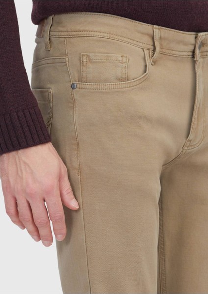 Vizon Düz Örme Slim Fit Casual Pamuk Karışımlı Pantolon modelleri
