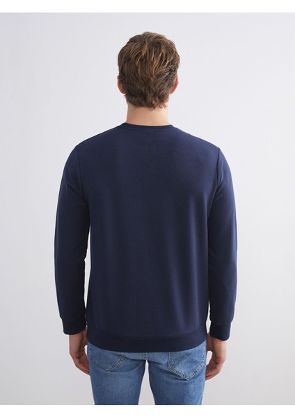 Yeni Sezon Bisiklet Yaka Uzun Kollu Baskılı Erkek Sweatshirt fırsatları