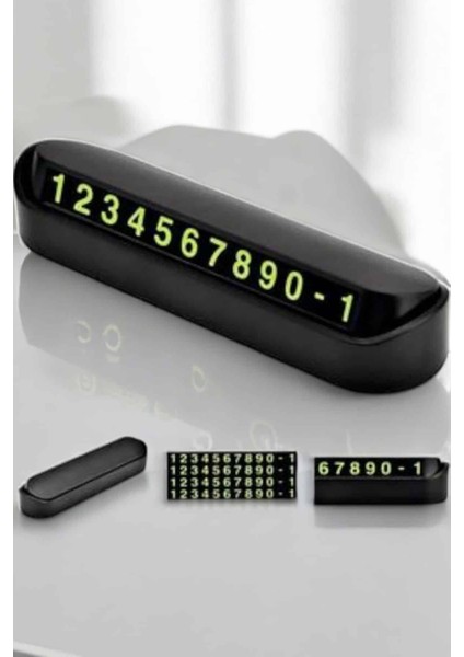 Allzey Araba Park Numaratörü Araç Içi Numaralık Değiştirilebilir Çevirmeli Mini fırsatları