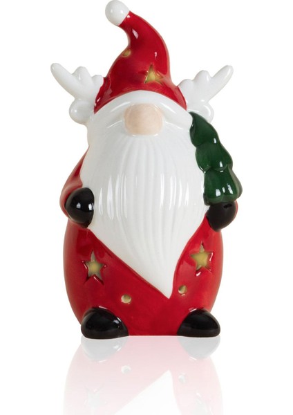 Dekoratif Yılbaşı Süsü LED Işıklı Cüce 8X7X13 cm