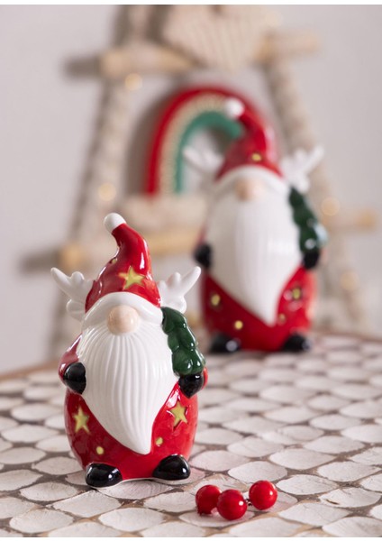 Dekoratif Yılbaşı Süsü LED Işıklı Cüce 8X7X13 cm modelleri