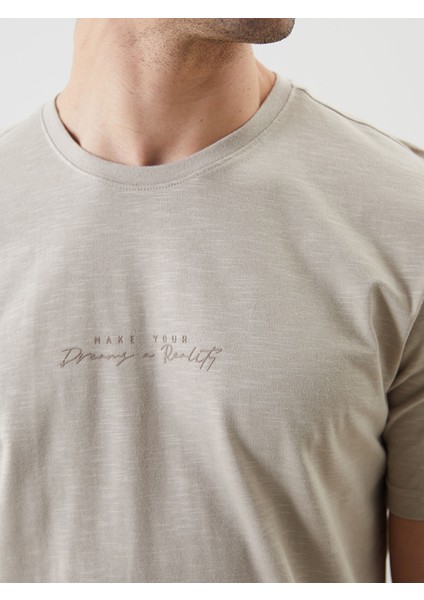 Yeni Sezon Bisiklet Yaka Baskılı Penye Erkek Pijama Üst modelleri