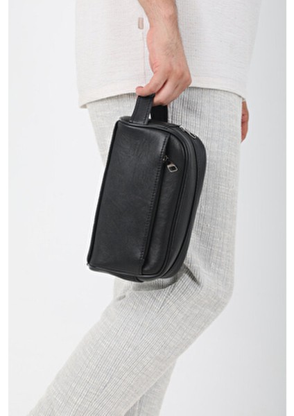 Hakiki Deri Lüks Model Büyük Boy Günlük Erkek El Çantası Tıraş Çantası Portföy&clutch Bakım Çantası