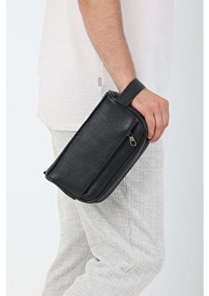 Hakiki Deri Lüks Model Büyük Boy Günlük Erkek El Çantası Tıraş Çantası Portföy&clutch Bakım Çantası