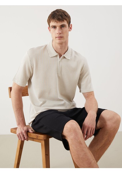 Yeni Sezon Polo Yaka Çizgili Erkek Tişört