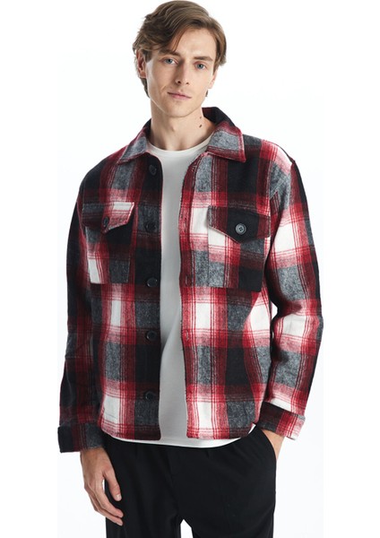 Yeni Sezon Standart Kalıp Gömlek Yaka Erkek Mont