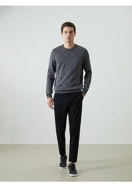 Yeni Sezon Bisiklet Yaka Uzun Kollu Desenli Erkek Triko Kazak fiyatları