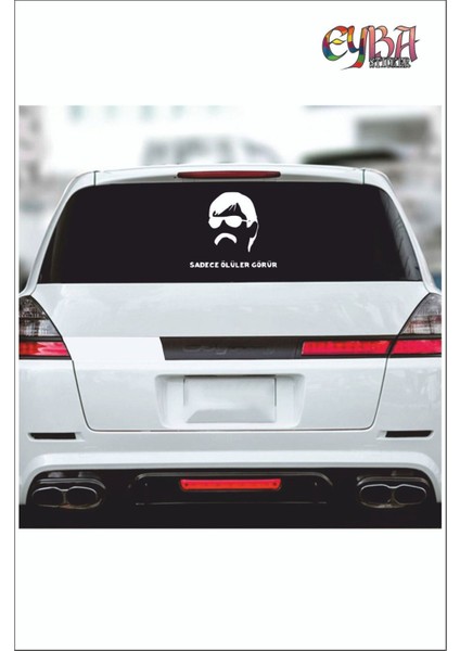 Sadece Ölüler Görür 20 x 19 cm Oto Sticker Pala Araba Cam Sticker fiyatları