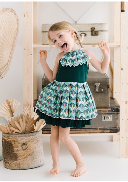 Sunfan Yeşil Kız Çocuk Elbise indirimleri