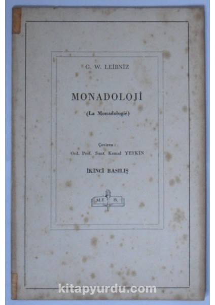 Monadoloji Kod: 11-E-13