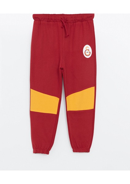 Yeni Sezon Beli Lastikli Galatasaray Baskılı Erkek Çocuk Jogger Eşofman Alt