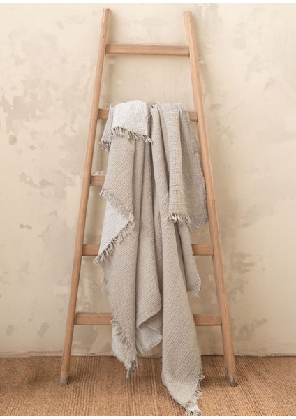 Cocoon Bej / Krem %100 Pamuk Koltuk Şalı 130 x 170 cm fırsatları