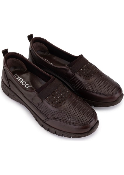 Kadın Hakiki Deri Kahverengi Comfort Ayakkabı 370 1202 Bn Ayk SK25-26 Kahve fiyatları