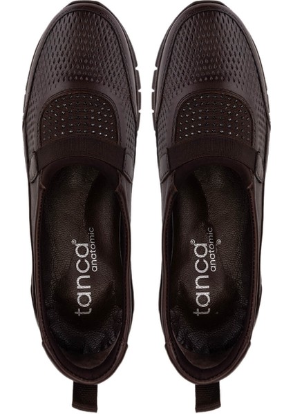 Kadın Hakiki Deri Kahverengi Comfort Ayakkabı 370 1202 Bn Ayk SK25-26 Kahve indirimleri