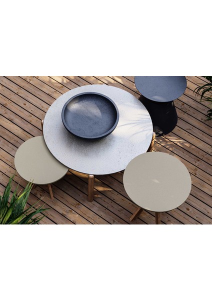 Luzern Polystone L Bahçe Sehpası modelleri