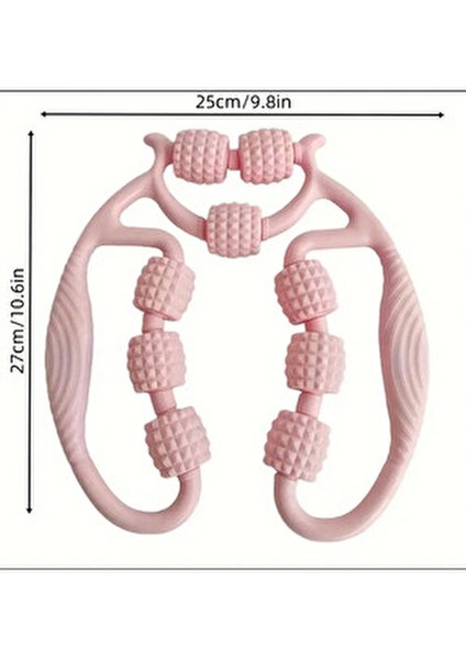 9 Tekerli Kas Gevşetici Sıkılaştırıcı Masaj Aleti Ayarlanabilir Lenf Drenaj Rulosu Bacak Kol Selülit
