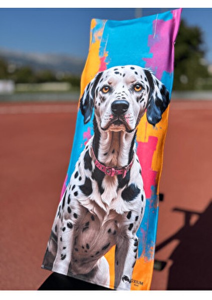 Pamuklu Yeni Nesil Fitness Spor Havlusu - Dijital Baskılı - Hızlı Kuruyan Mikrofiber | Dog