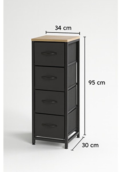4 Çekmeceli Şifonyer Yatak Odası Düzenleyici Çocuk 0dası Organizer Deri Çekmeceli Oyuncak Dolabı fırsatları