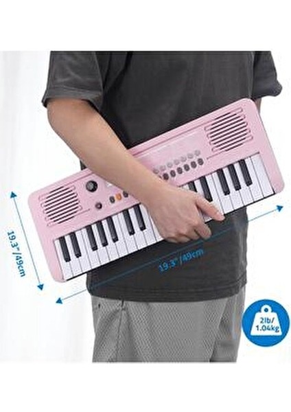 Sapphire MK-1537 37 Tuş Hassasiyetli Org (Adaptör Hediye) - Pembe fırsatları