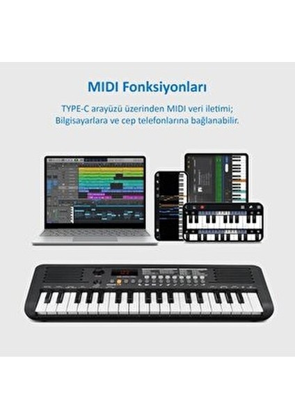 Sapphire MK-1537 37 Tuş Hassasiyetli Org (Adaptör Hediye) - Pembe indirimleri