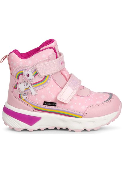 Unicornie BUCK3033-BH009 Işıklı Su Geçirmez Çocuk Botu - Pembe