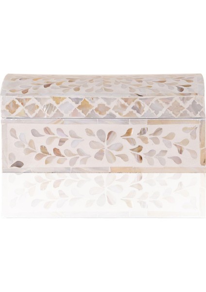 Sedef Seramik Dikdörtgen Dekoratif Kutu 25 x 15 cm
