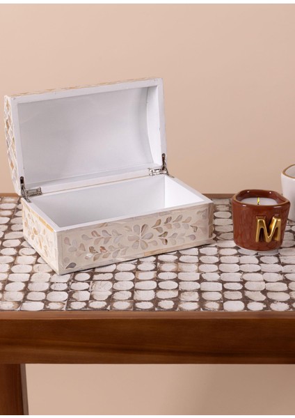 Sedef Seramik Dikdörtgen Dekoratif Kutu 25 x 15 cm modelleri