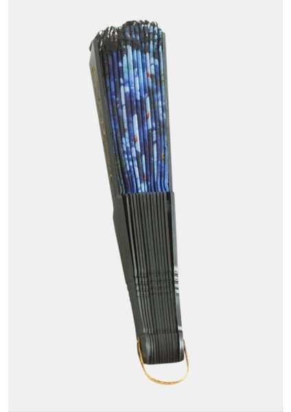 Allzey Çiçek Desenli Yelpaze-Siyah fiyatları