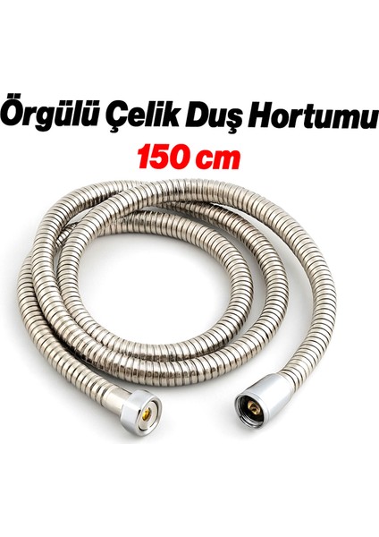 Slim Mafsallı Duş Seti 3 Parça Tek Fonksiyon Krom Gümüş El Duşu Hortumu Tutacağıyla Lüks Banyo Takım modelleri