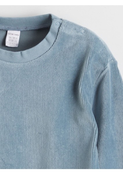 Yeni Sezon Bisiklet Yaka Kadife Erkek Bebek Sweatshirt ve Eşofman Altı modelleri