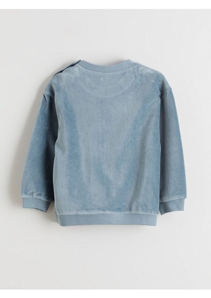 Yeni Sezon Bisiklet Yaka Kadife Erkek Bebek Sweatshirt ve Eşofman Altı fırsatları