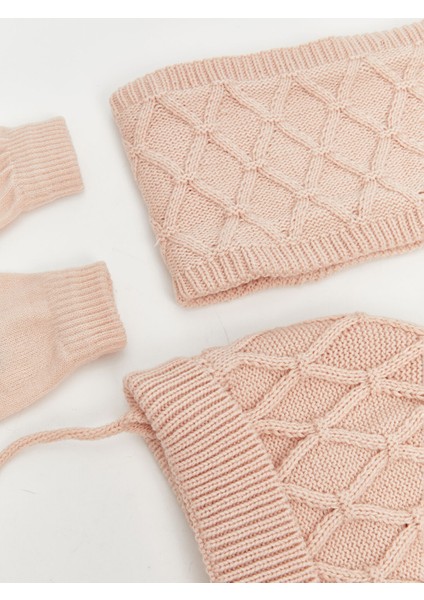 Yeni Sezon Ponponlu Kız Bebek Atkı Bere ve Eldiven Takım fiyatları