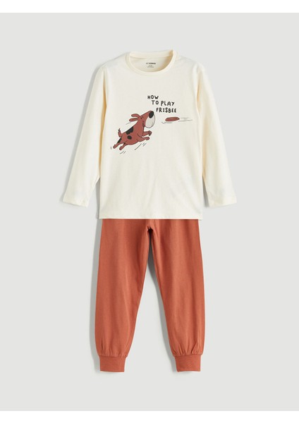 Yeni Sezon Baskılı Erkek Çocuk Pijama Takımı