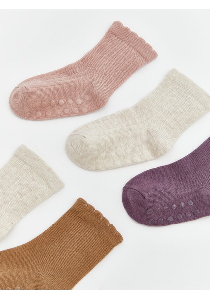 Yeni Sezon Desenli Kız Bebek Soket Çorap 5'li fiyatları